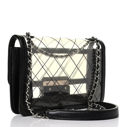 Chanel PVC Lambskin Quilted Mini Beauty Lock Flap Black 2 of 7