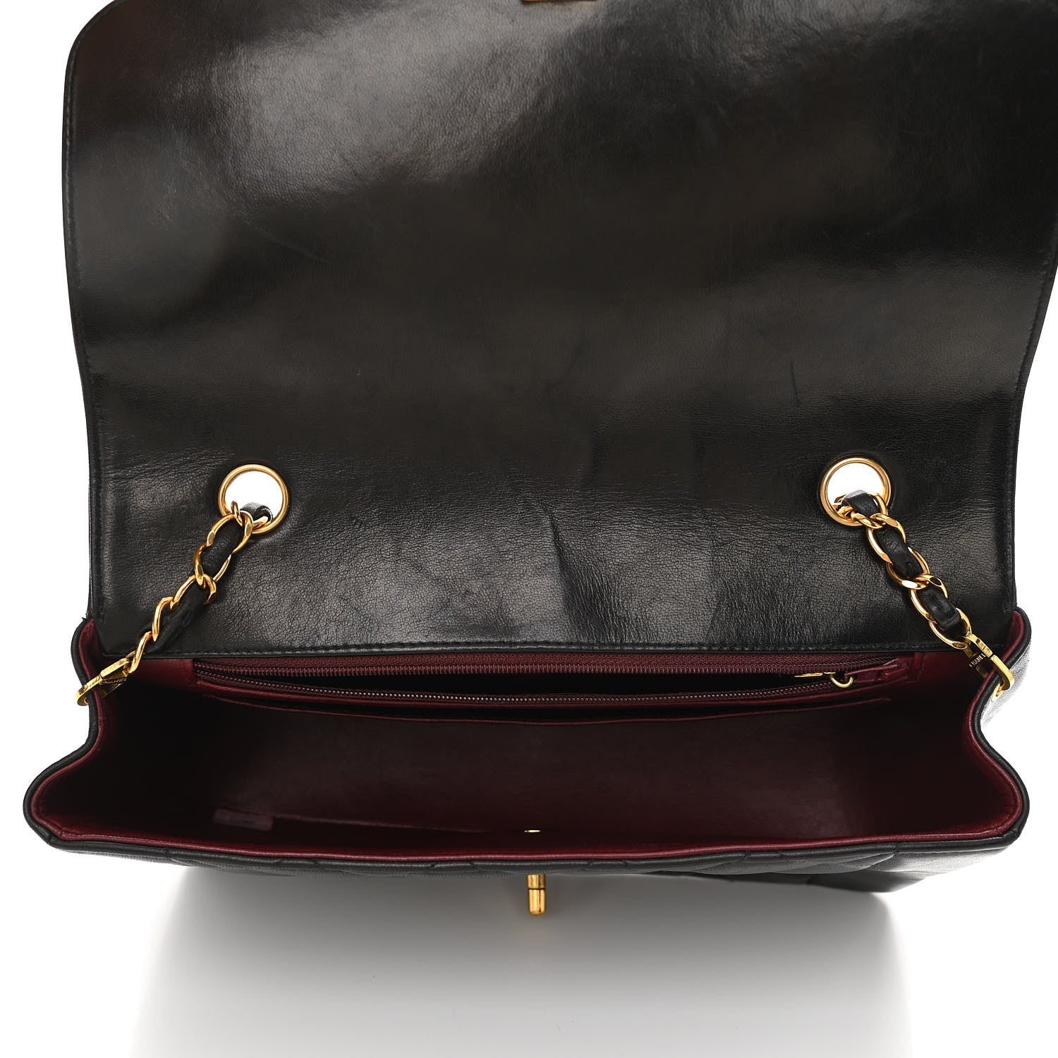 Chanel Lambskin Quilted Medium Single Flap Black 5 of 12