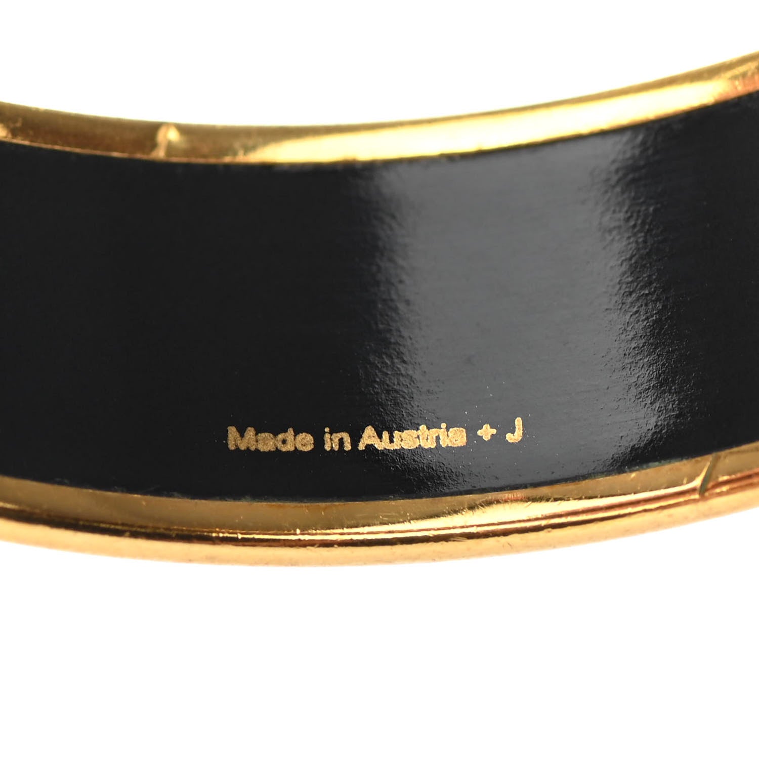 Hermes Enamel Printed Wide Birds Bracelet 65 4 of 4