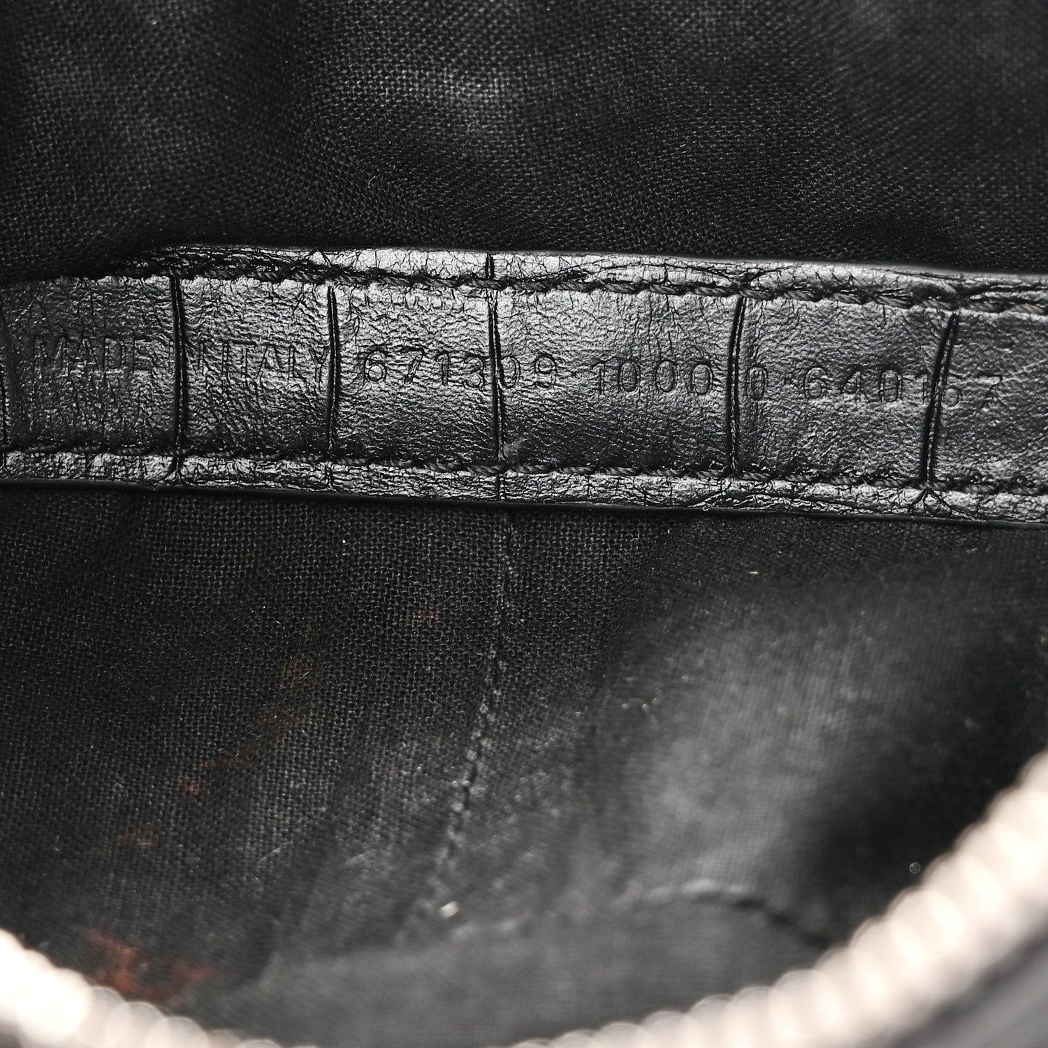 Balenciaga Extra Supple Calfskin Crystal Crocodile Embossed Le Cagole Shoulder Bag XS Black 8 of 11