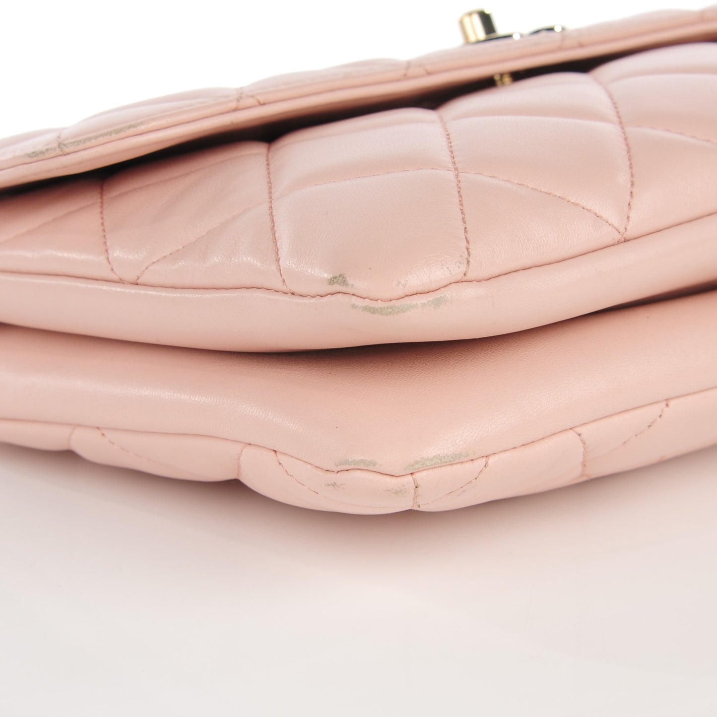 Lambskin Quilted Trendy CC Flap Pink