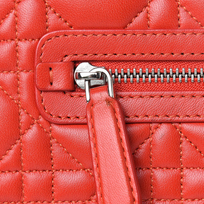 Christian Dior Lambskin Cannage Large Miss Dior Flap Vermillion 20 of 20