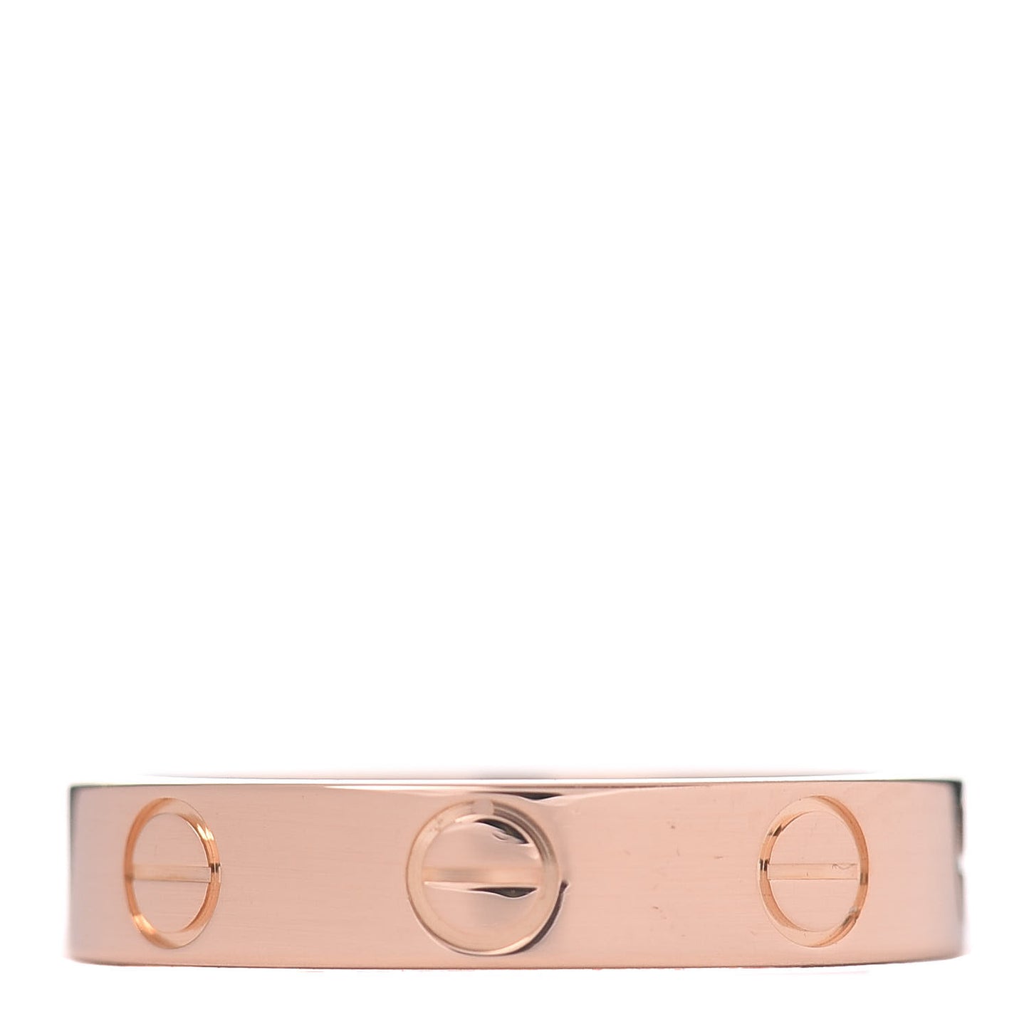 18K Pink Gold 3.5mm LOVE Wedding Band Ring 48 4.5