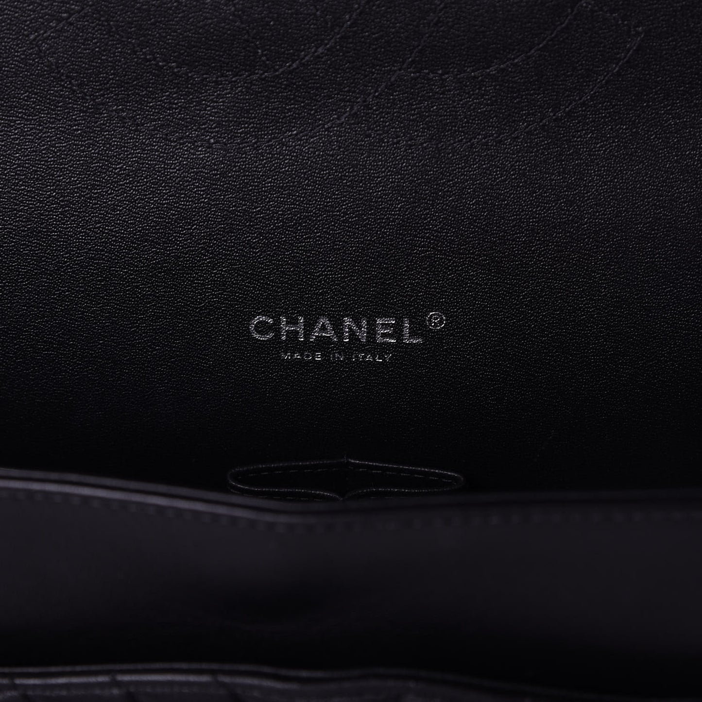 Lambskin Chevron Quilted Maxi Double Flap Black