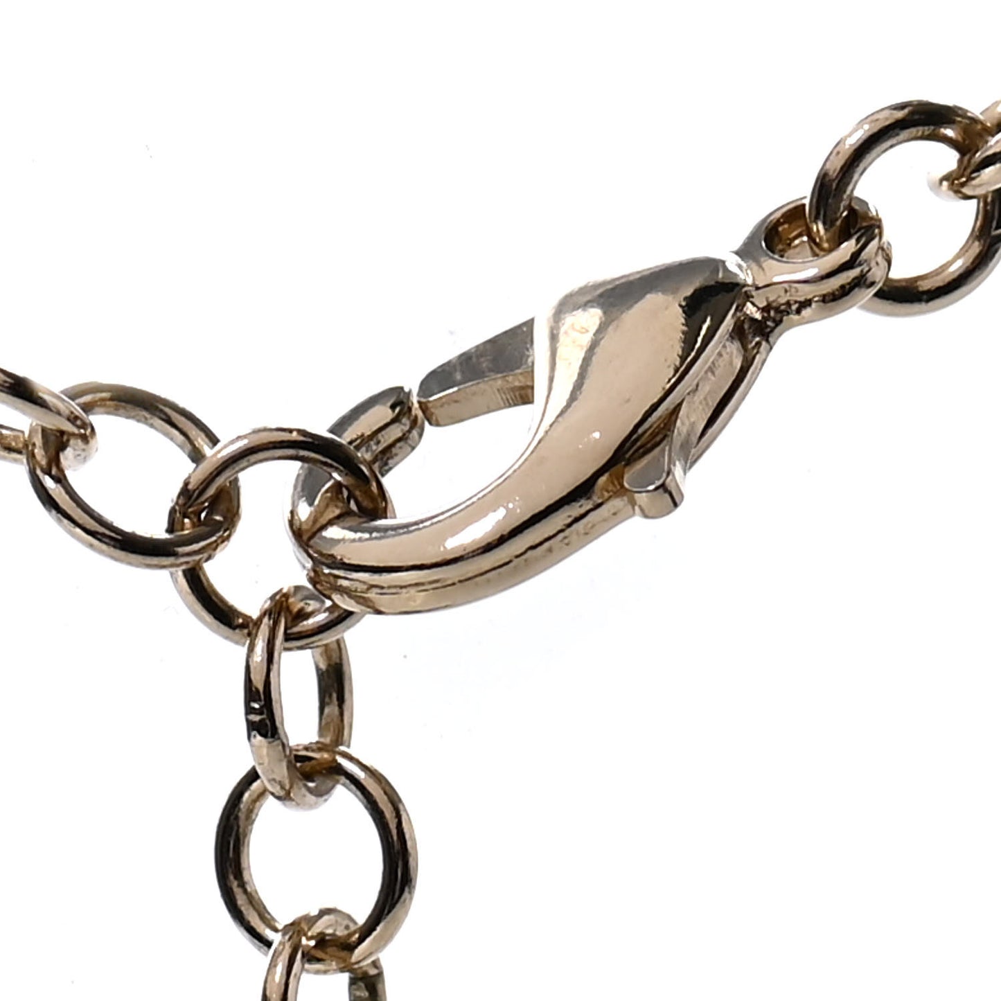 Crystal CC Chain Short Necklace Gold