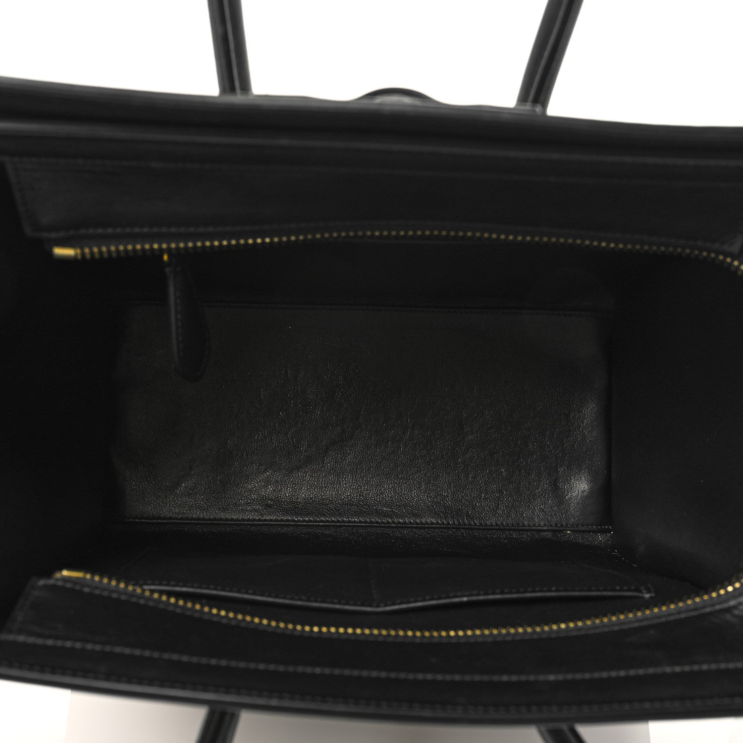 Celine Drummed Calfskin Micro Tri-Color Luggage Antarctic 4 of 9