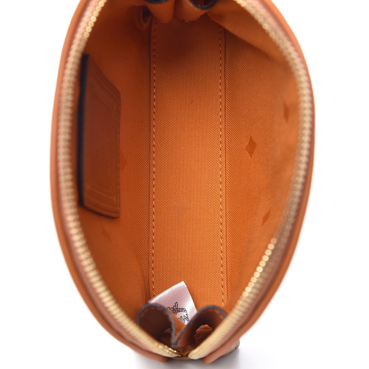 MCM Visetos Heritage Medium Cosmetic Pouch Cognac 5 of 7