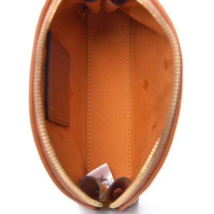 MCM Visetos Heritage Medium Cosmetic Pouch Cognac 5 of 7