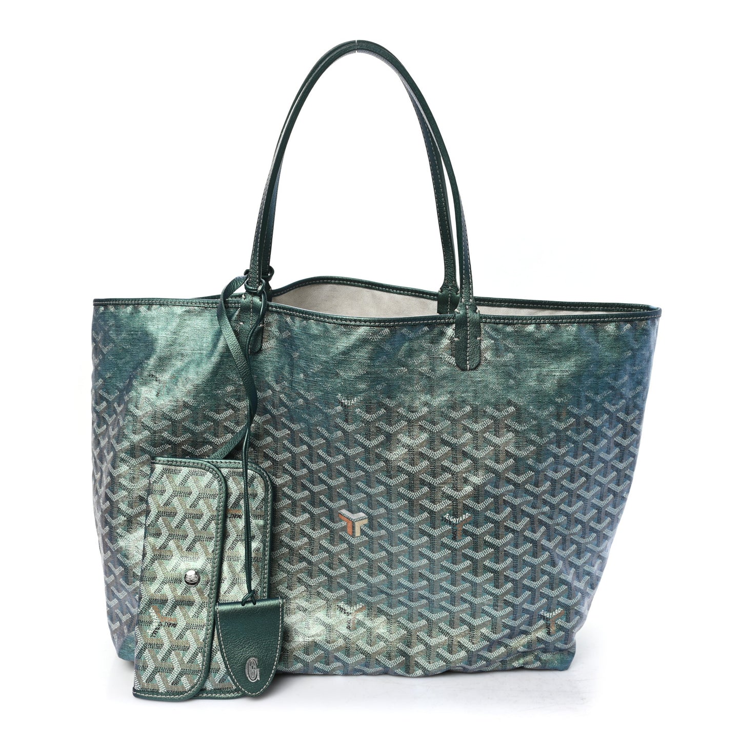Iridescent Goyardine Saint Louis GM Pearly Green