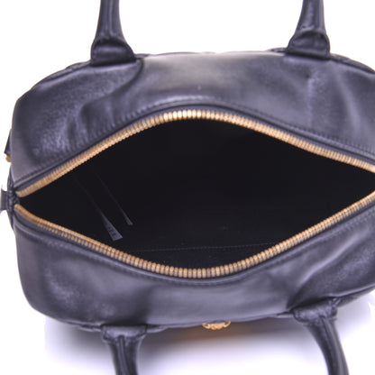 Versace Nappa Quilted Icon Bowler Bag Black 5 of 14