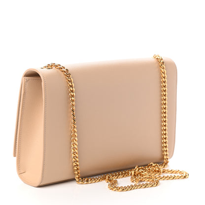 Saint Laurent Grain De Poudre Medium Monogram Kate Satchel Nude Powder 4 of 10