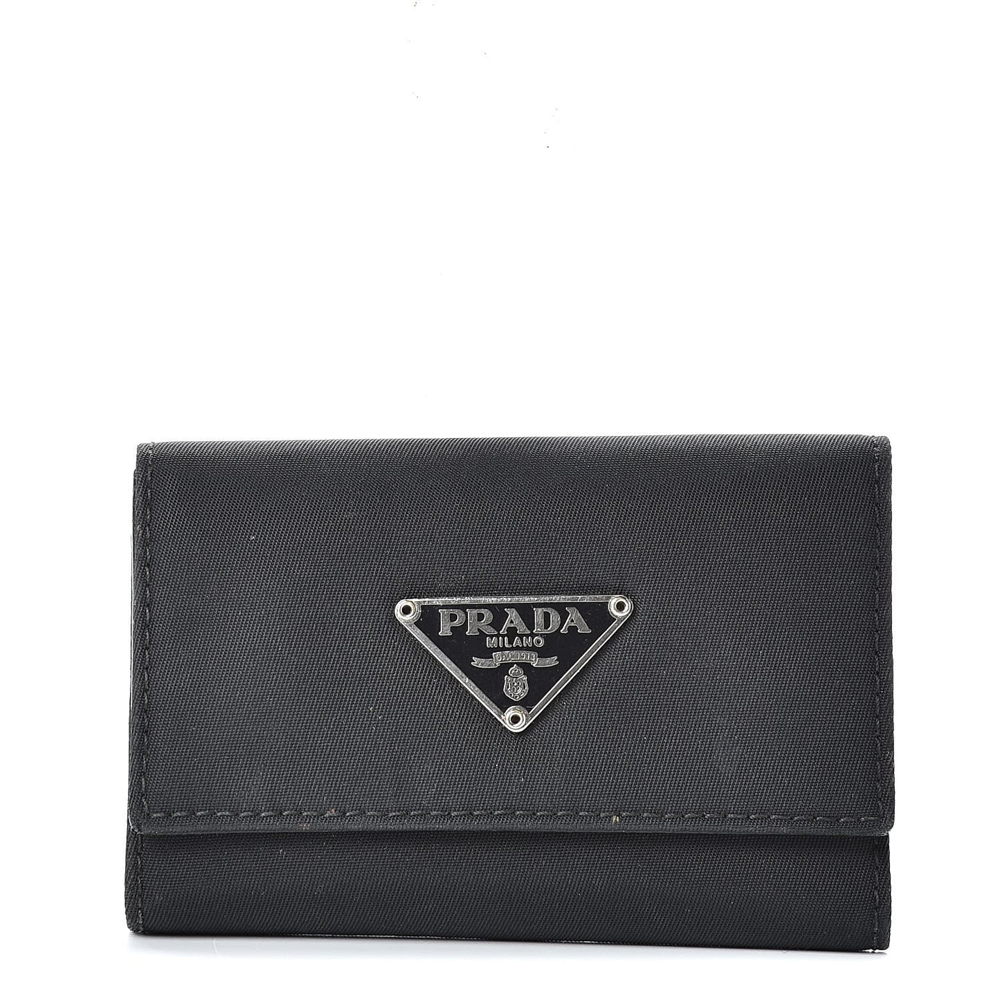 Tessuto Nylon 6 Key Holder Black