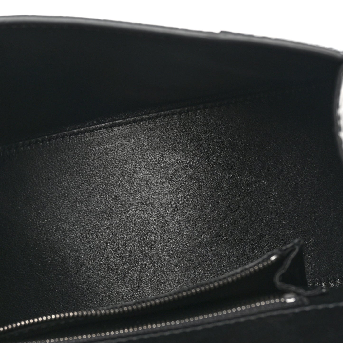 Shiny Calfskin Monochrome Crocodile Embossed Small Hourglass Top Handle Bag Black