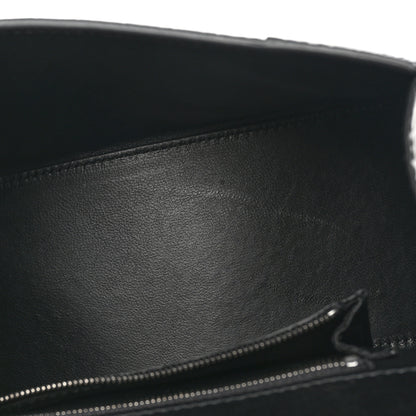Balenciaga Shiny Calfskin Monochrome Crocodile Embossed Small Hourglass Top Handle Bag Black 5 of 10