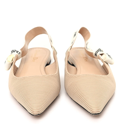 Christian Dior Technical Canvas Ribbon J'Adior Slingback Ballet Flats 40 Powder Nude 3 of 10