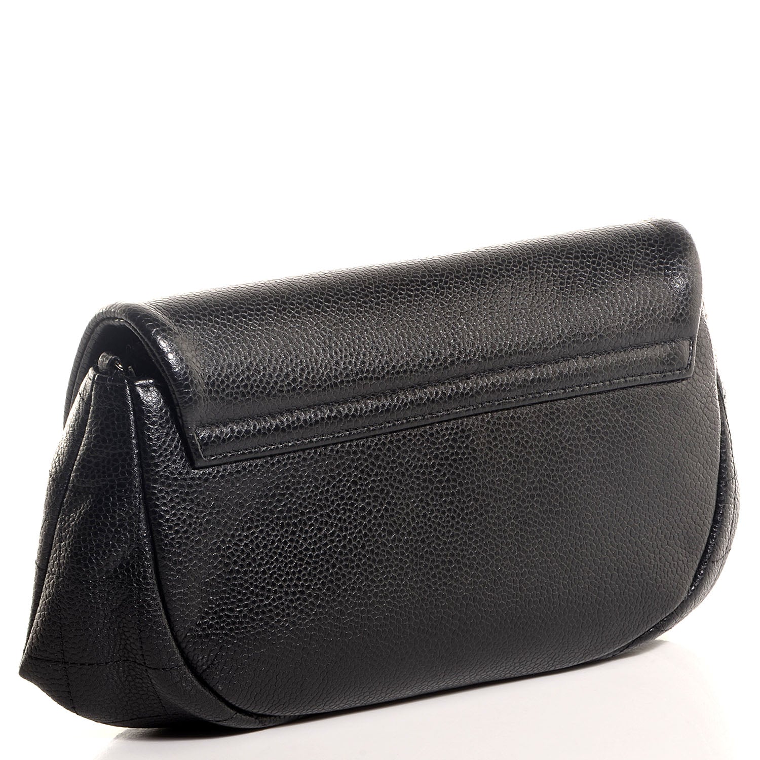 Chanel Caviar Half Moon Wallet On Chain WOC Black 3 of 8