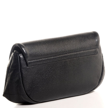 Chanel Caviar Half Moon Wallet On Chain WOC Black 3 of 8