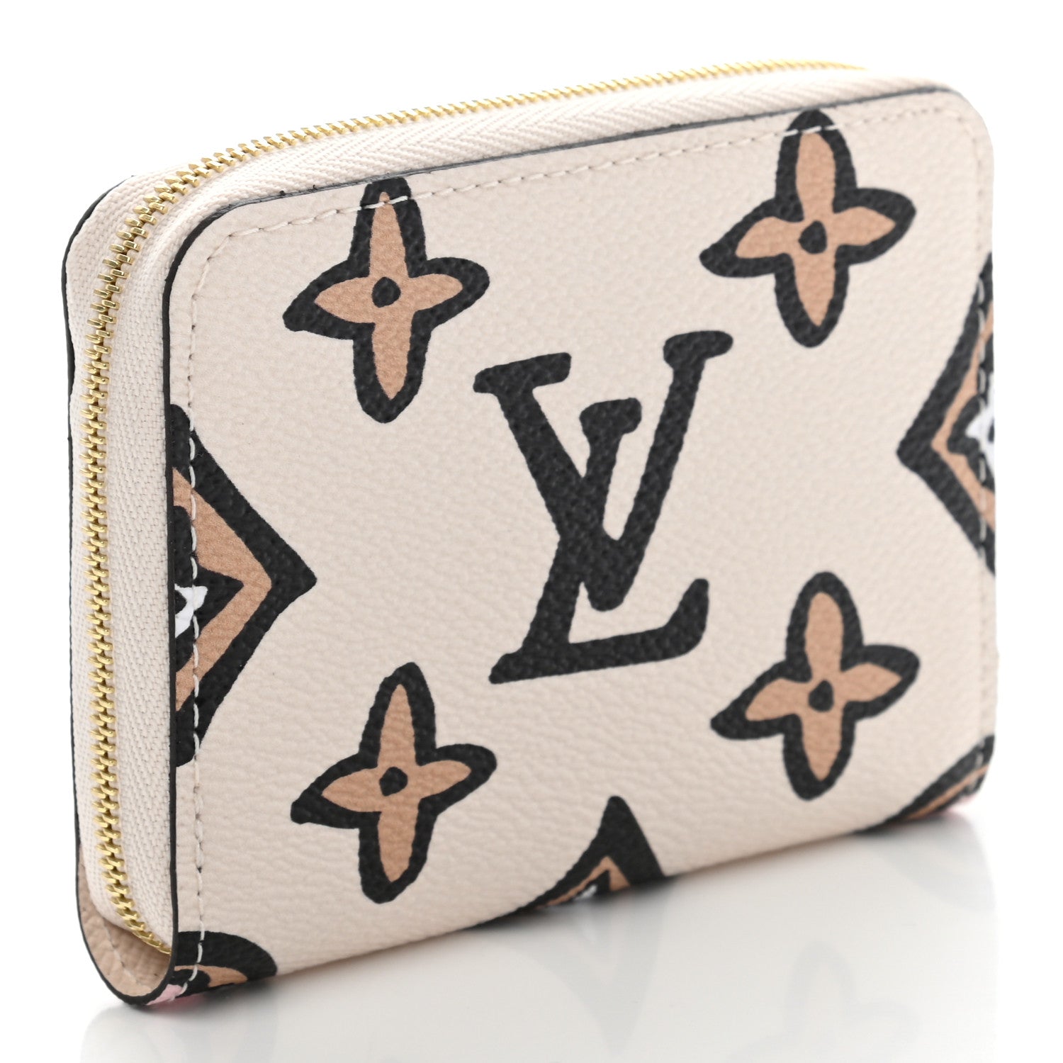 Louis Vuitton Monogram Giant Wild At Heart Zippy Coin Purse Creme 3 of 6