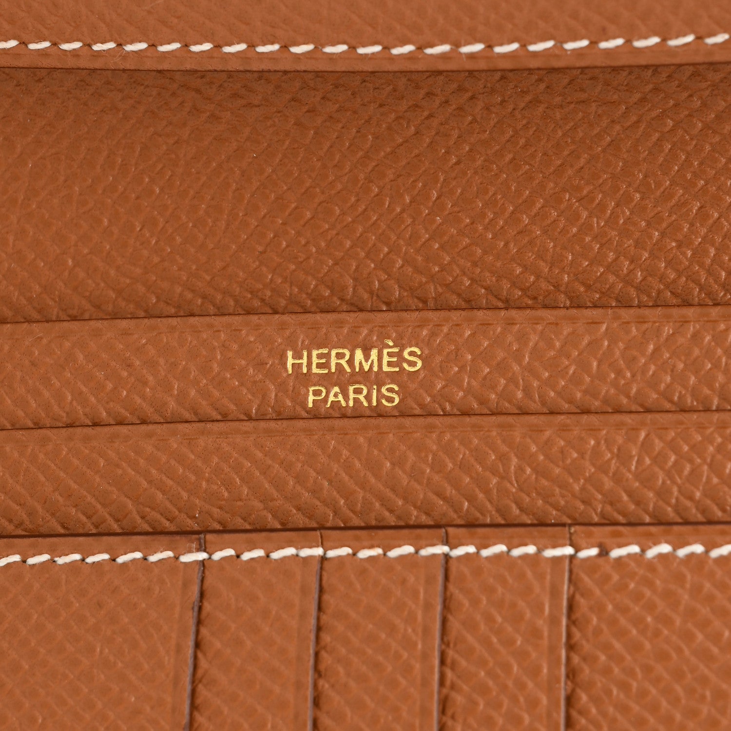 Hermes Epsom Bearn Compact Wallet Gold 6 of 8