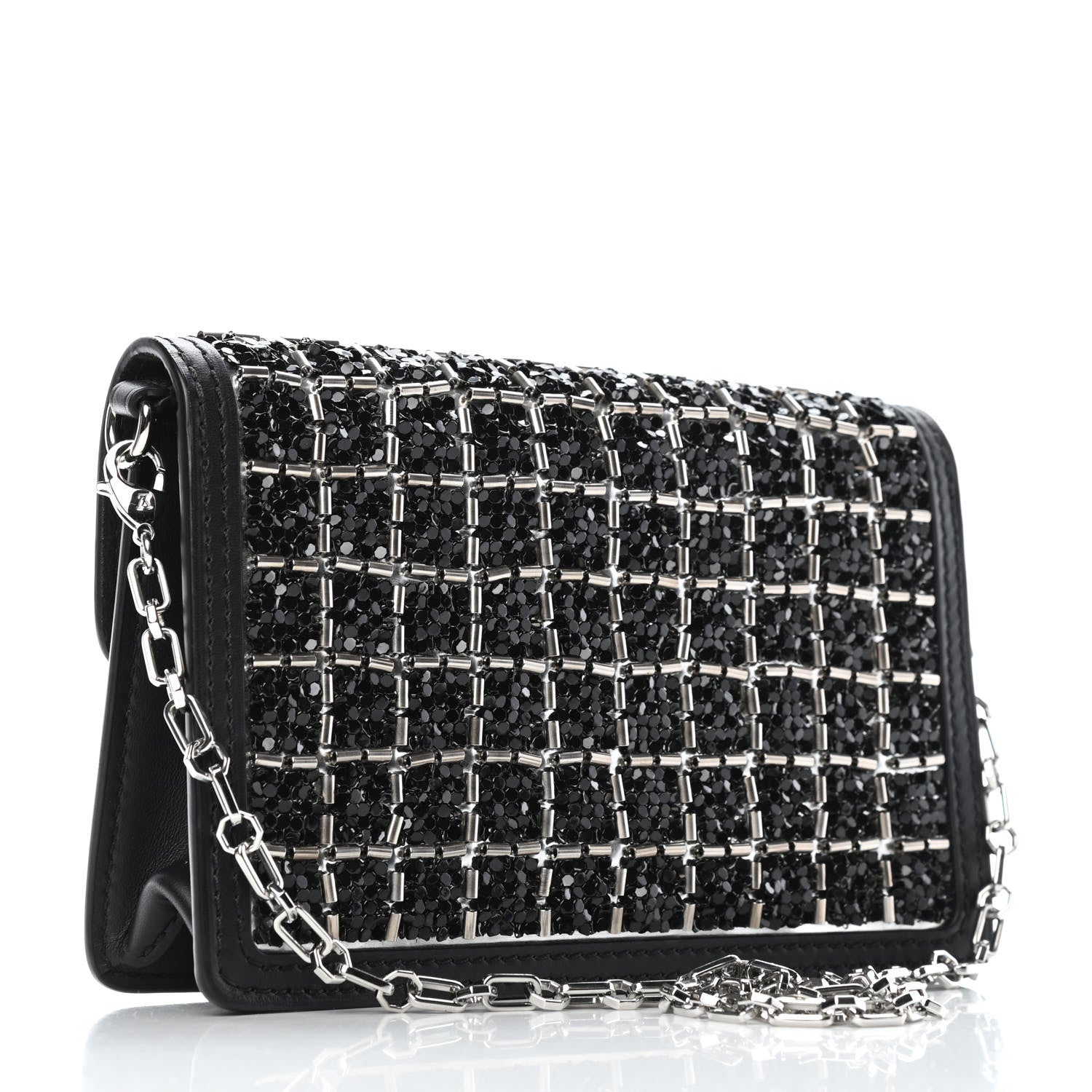 Louis Vuitton Tweed Sequin Dauphine Minaudiere Black 2 of 4