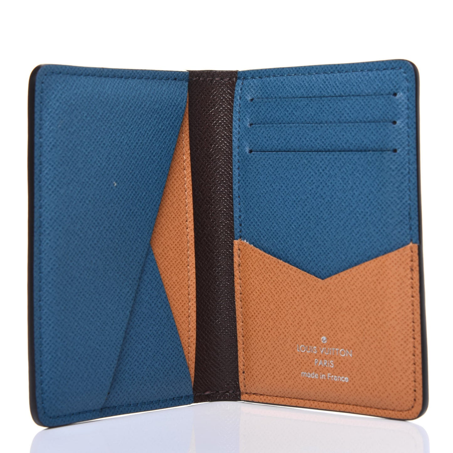 Epi Monogram Patchwork Pocket Organizer NM Indigo