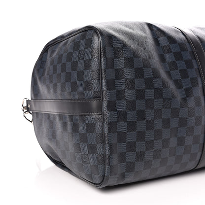 Louis Vuitton Damier Cobalt Keepall Bandouliere 55 8 of 9