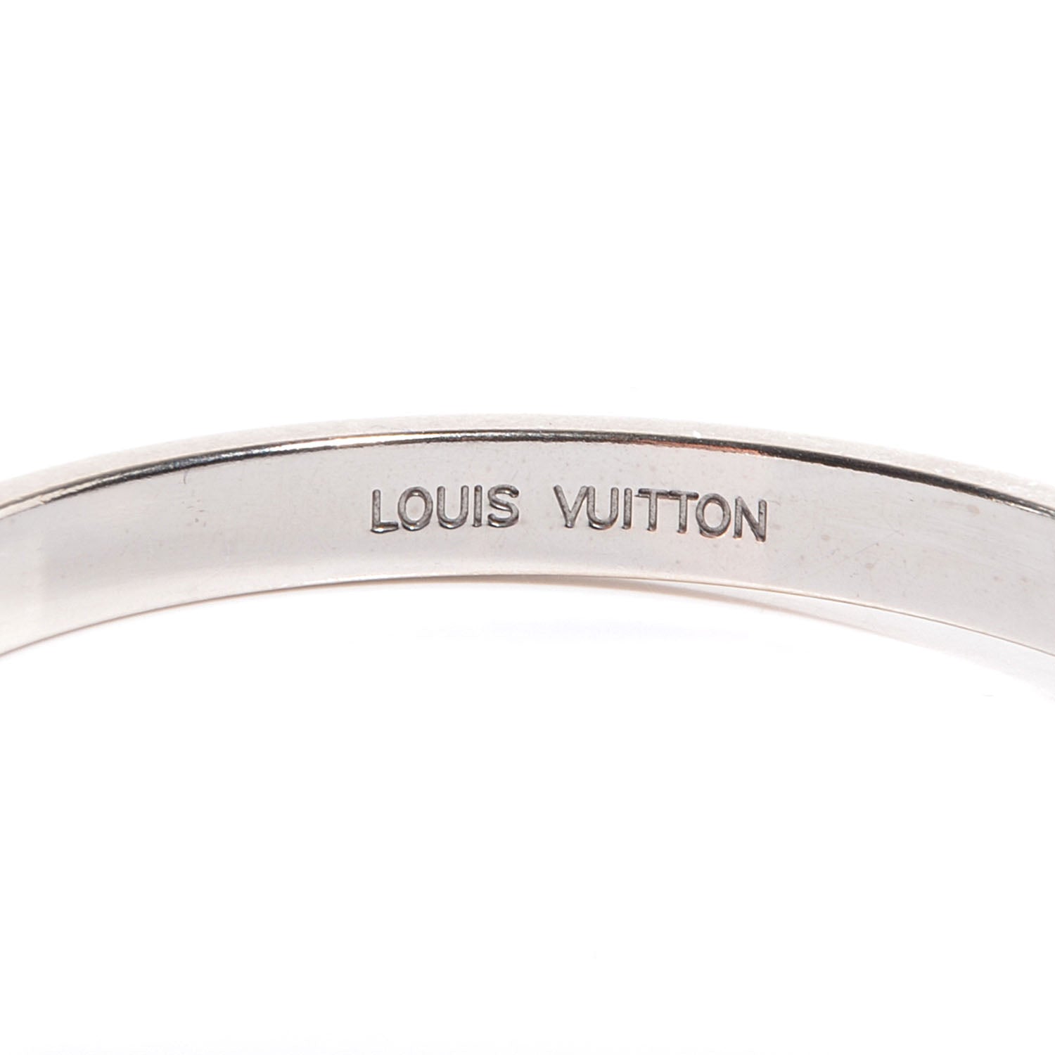 Louis Vuitton 18k White Gold Diamond Clous Bracelet 8 of 8