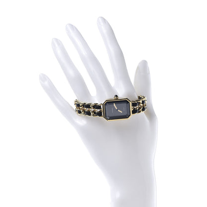 Chanel Stainless Steel Lambskin 20mm Chain Premiere Quartz Watch Gold XL 2 of 5