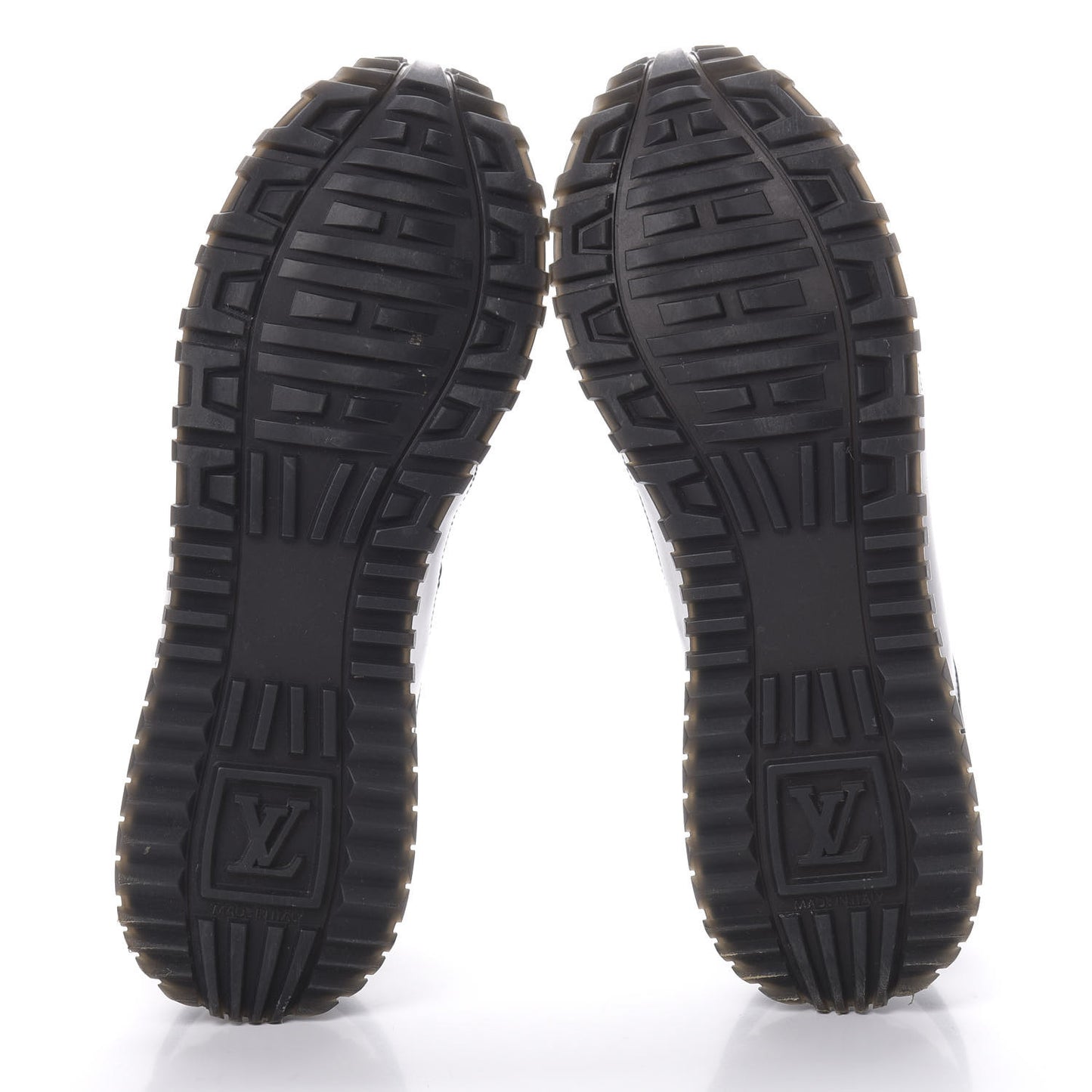 Technical Fabric Calfskin Run Away Sneakers 38 Black