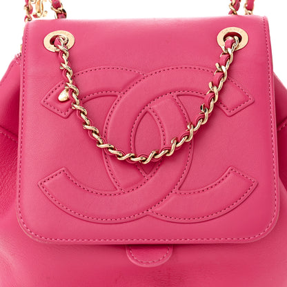 Chanel Lambskin CC Mania Backpack Pink 8 of 12
