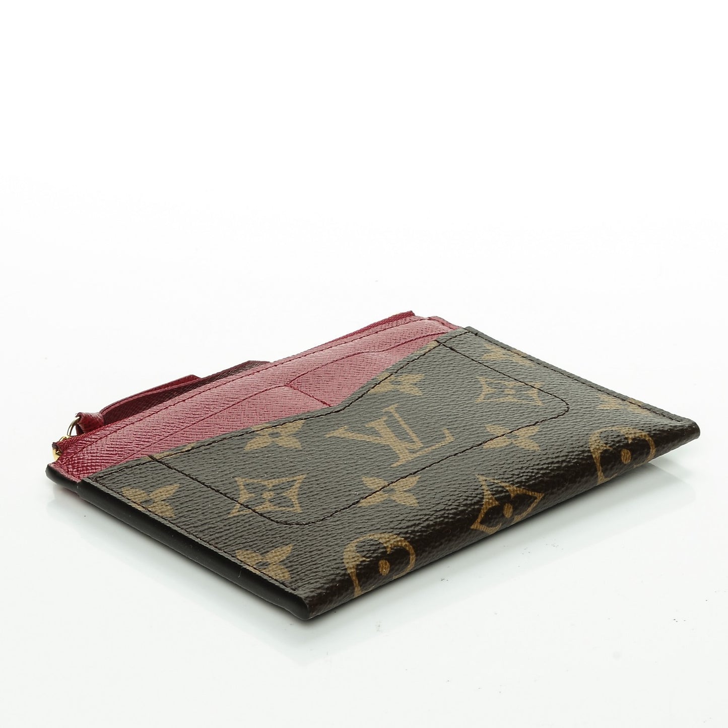 Monogram Zipped Card Holder