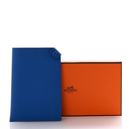 Hermes Epsom Tarmac PM Passport Holder Bleu Hydra 8 of 8
