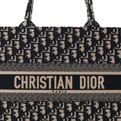 Christian Dior Oblique Medium Book Tote Blue Multicolor 8 of 13