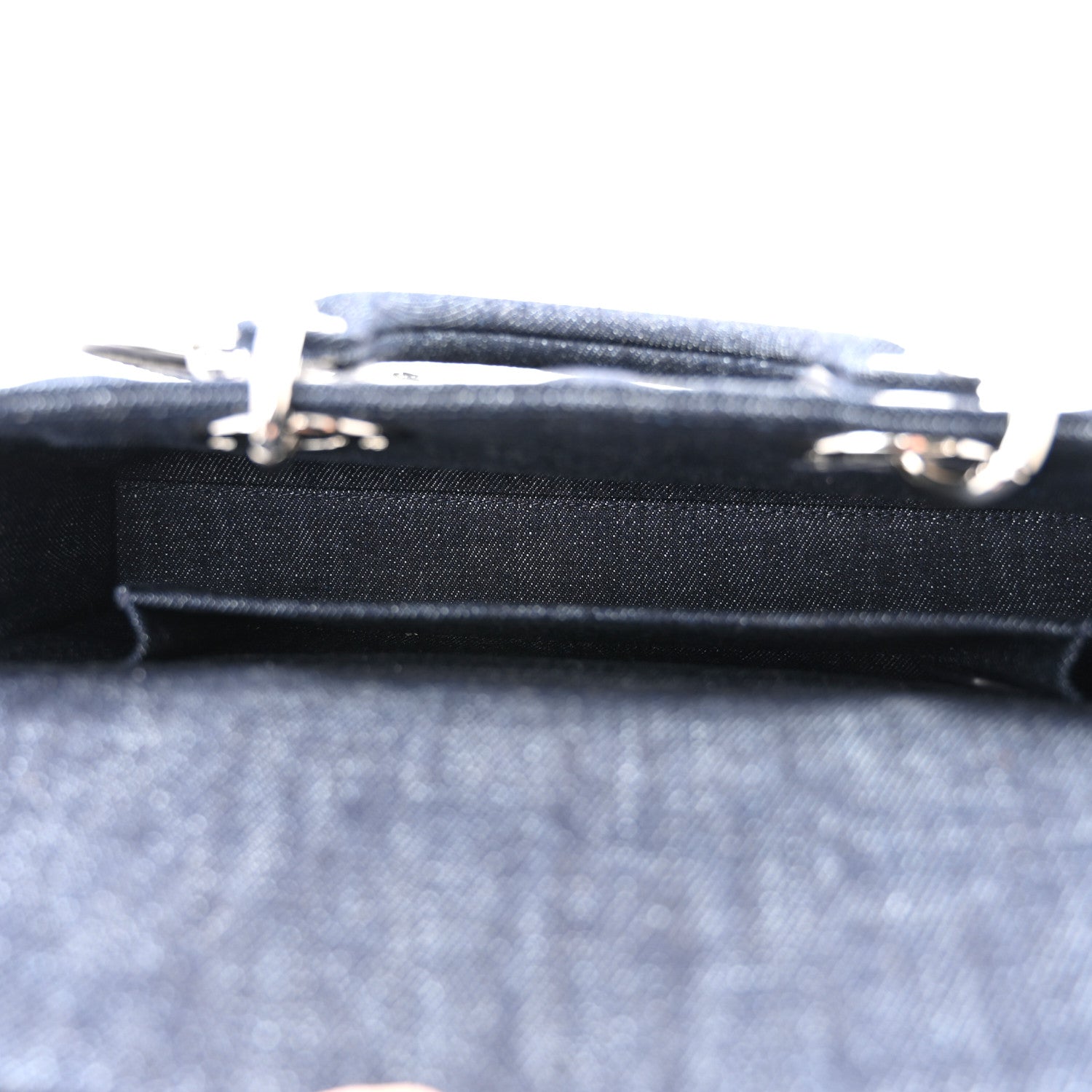 Christian Dior Denim Eyelet Lady D-Joy Blue 5 of 9