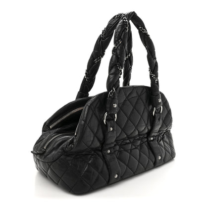 Chanel Lambskin Vintage Ligne Lady Braid Tote Black 3 of 15