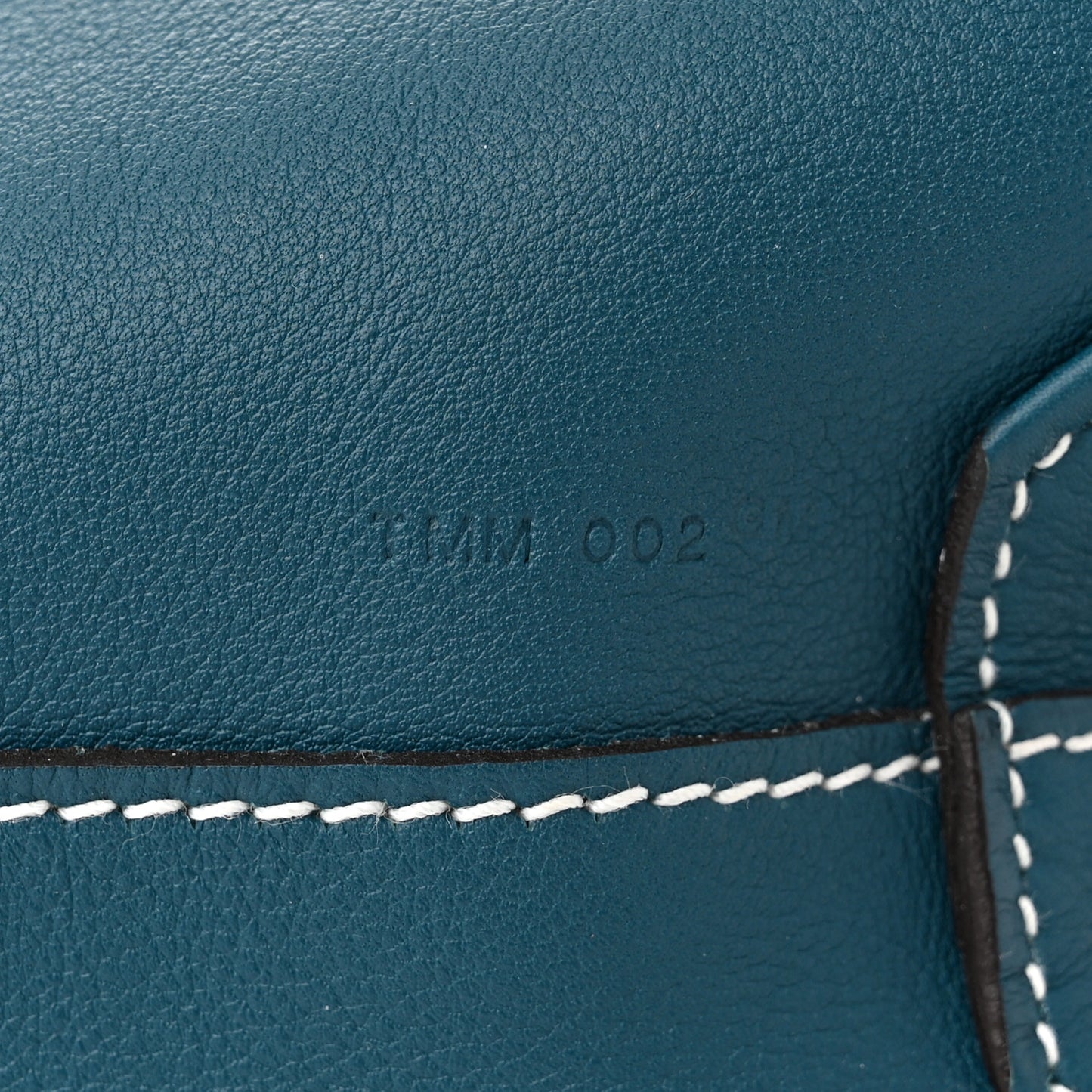 Veau Sikkim Taurillon Clemence Double Sens 36 Reversible Tote Colvert Bleu Atoll