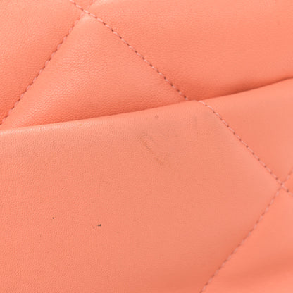 Chanel Lambskin Quilted Medium Chanel 19 Flap Light Orange 12 of 14