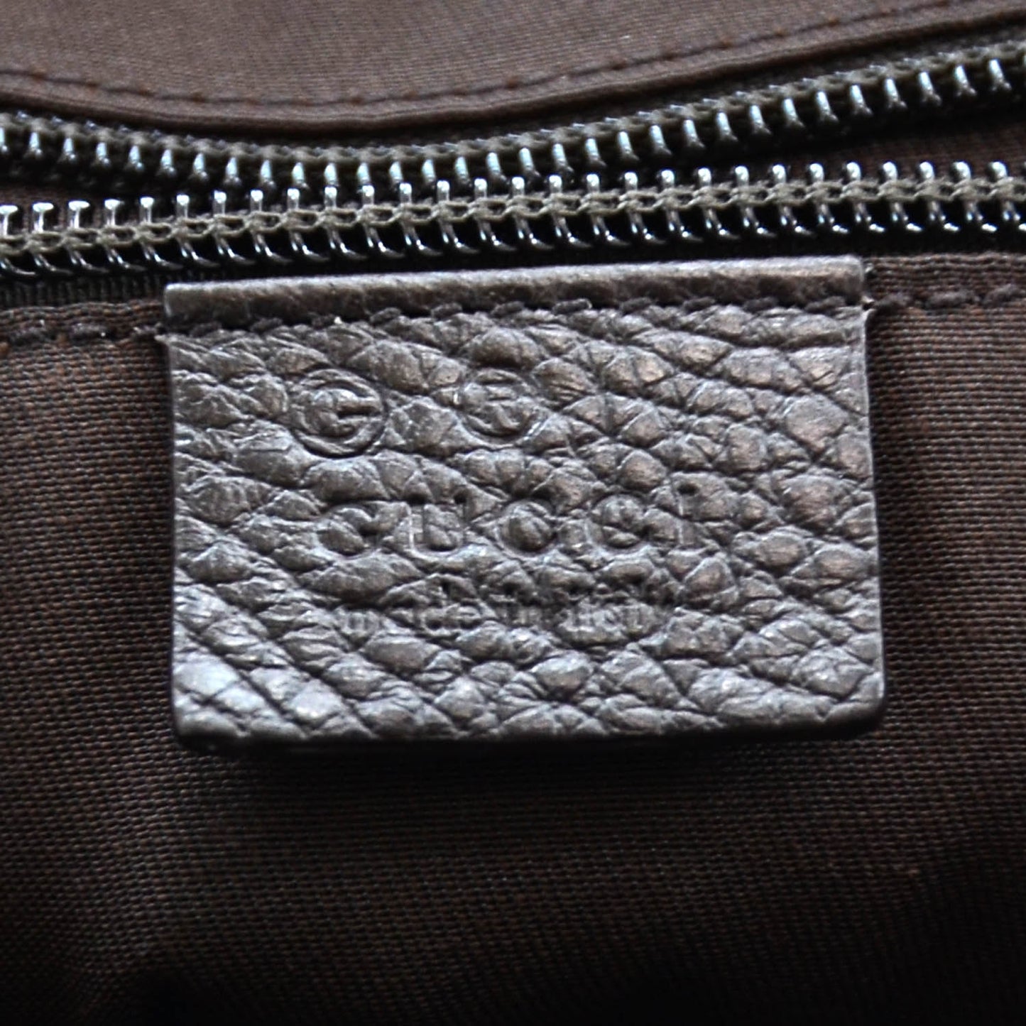 Denim Monogram Tall Tote Dark Brown