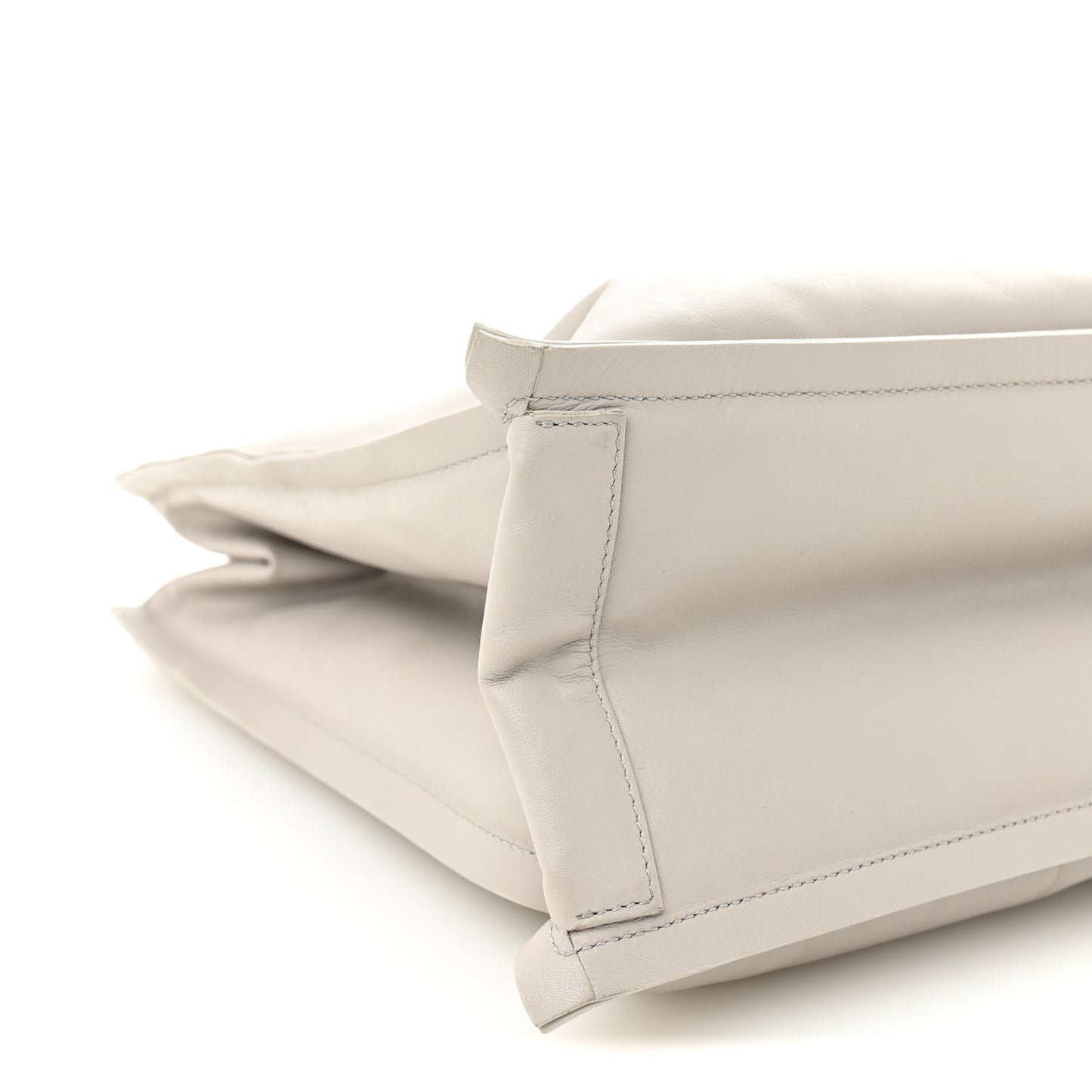 Calfskin Large Viva Bow Tote Grey
