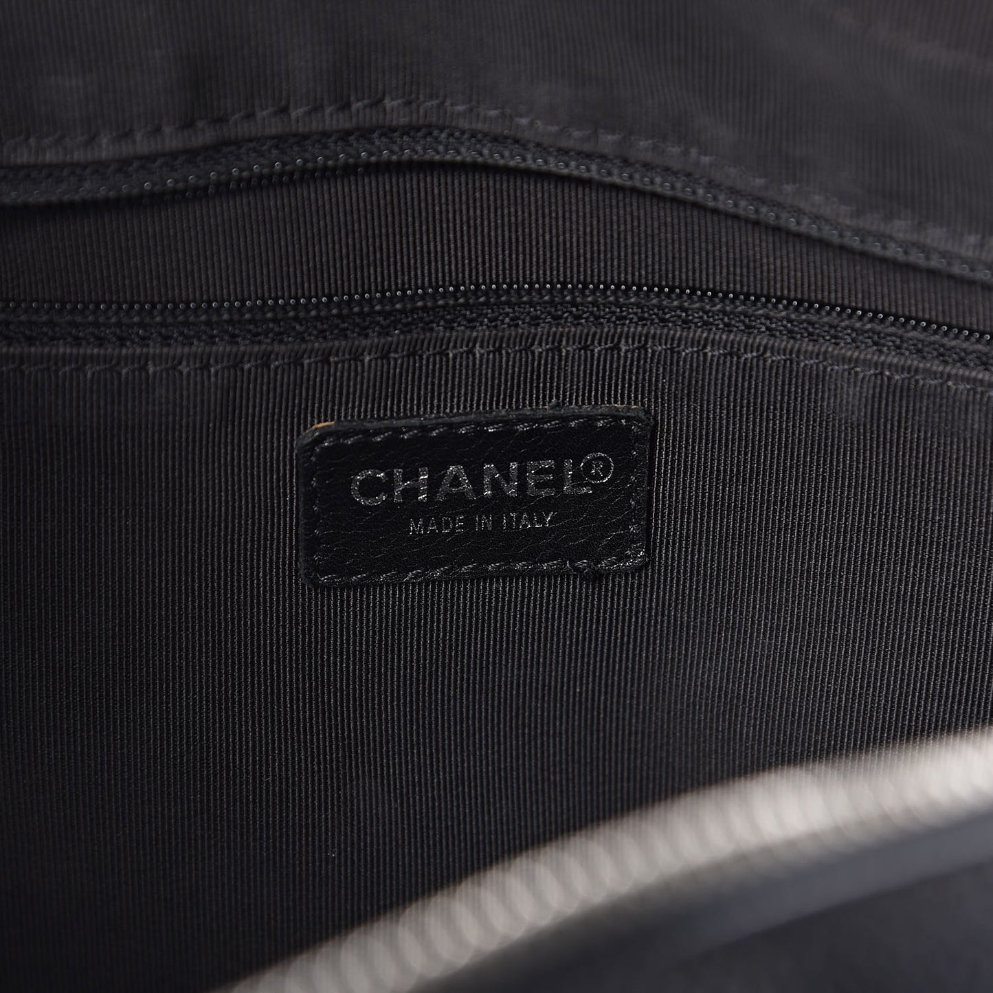 Caviar Quilted Bowler Black