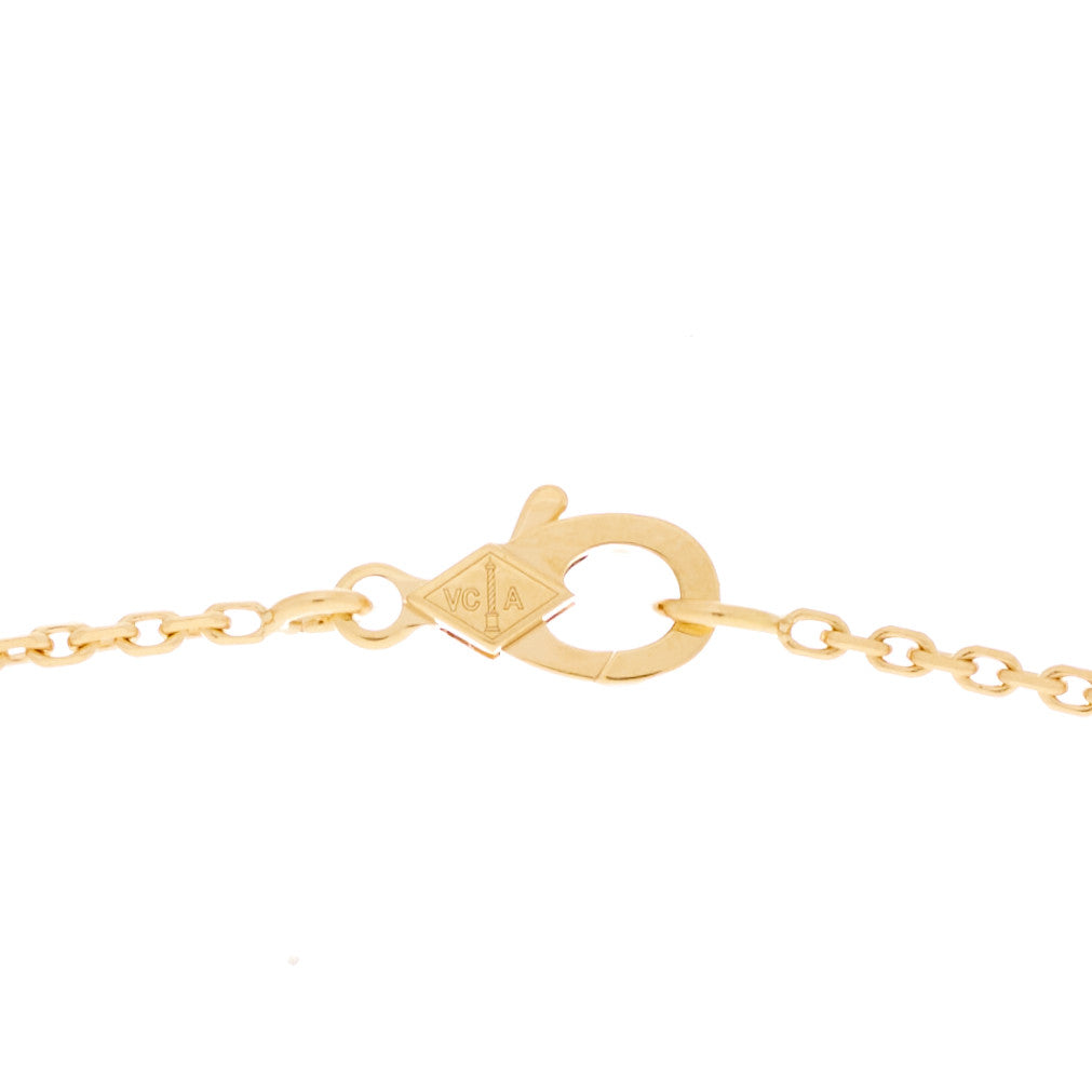 Van Cleef & Arpels 18K Yellow Gold Vintage Alhambra Pendant Necklace 4 of 6