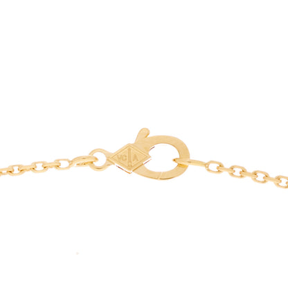 Van Cleef & Arpels 18K Yellow Gold Vintage Alhambra Pendant Necklace 4 of 6