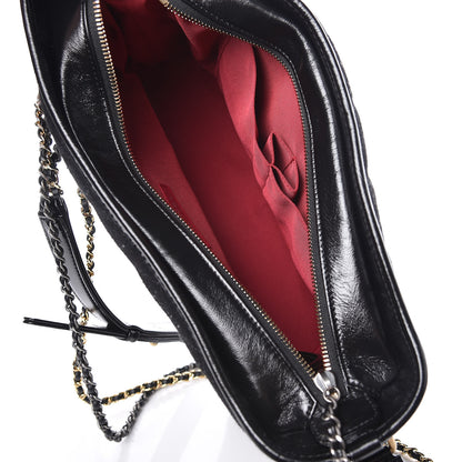 Chanel Felt Calfskin Quilted Medium Gabrielle Hobo Black 5 of 11