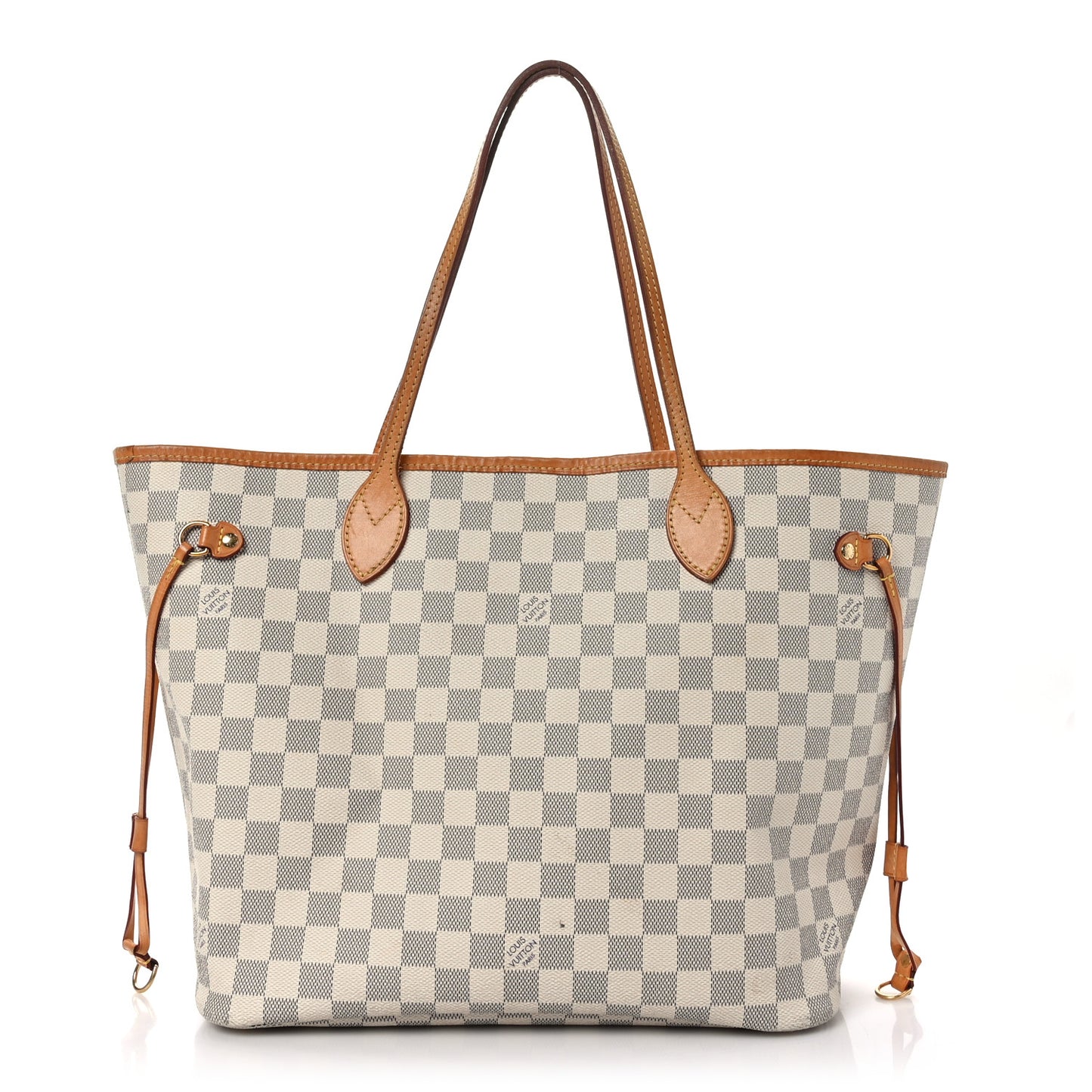 Damier Azur Neo Neverfull MM Rose Ballerine