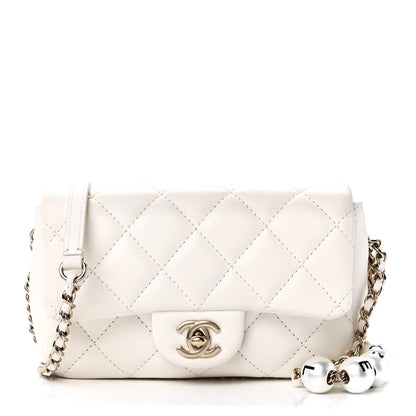 Chanel Lambskin Quilted Mini My Precious Flap White 1 of 11