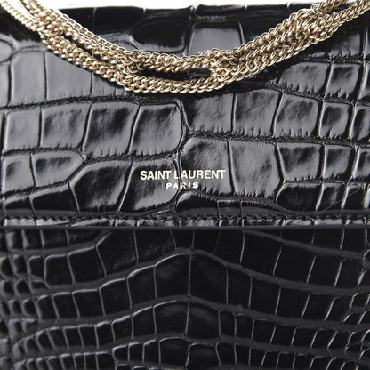 Saint Laurent Alligator Small Pochette Black 8 of 8