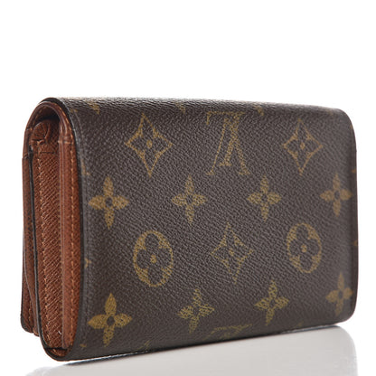 Louis Vuitton Monogram Porte Monnaie Billets Tresor Wallet 3 of 9