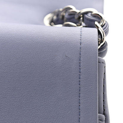 Chanel Lambskin Quilted Jumbo Double Flap Light Purple 14 of 14