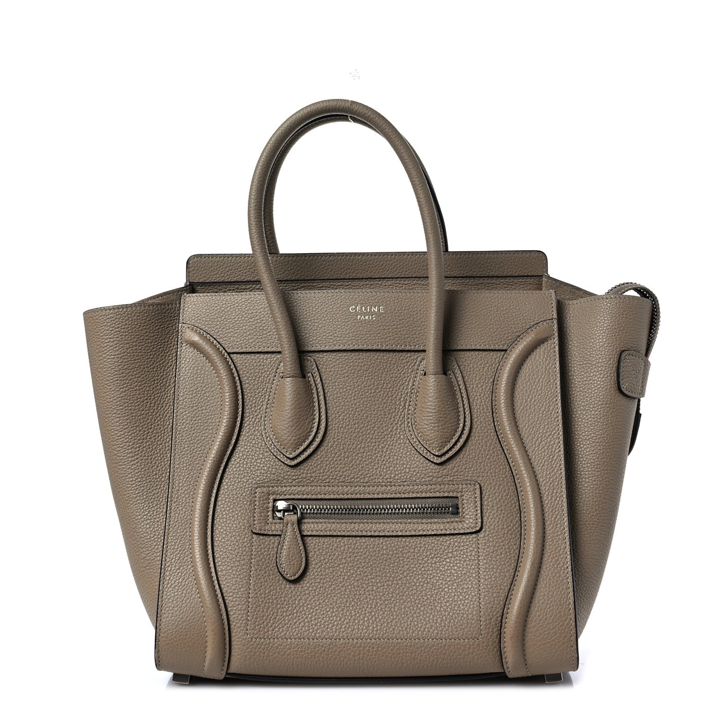 Drummed Calfskin Micro Luggage Souris
