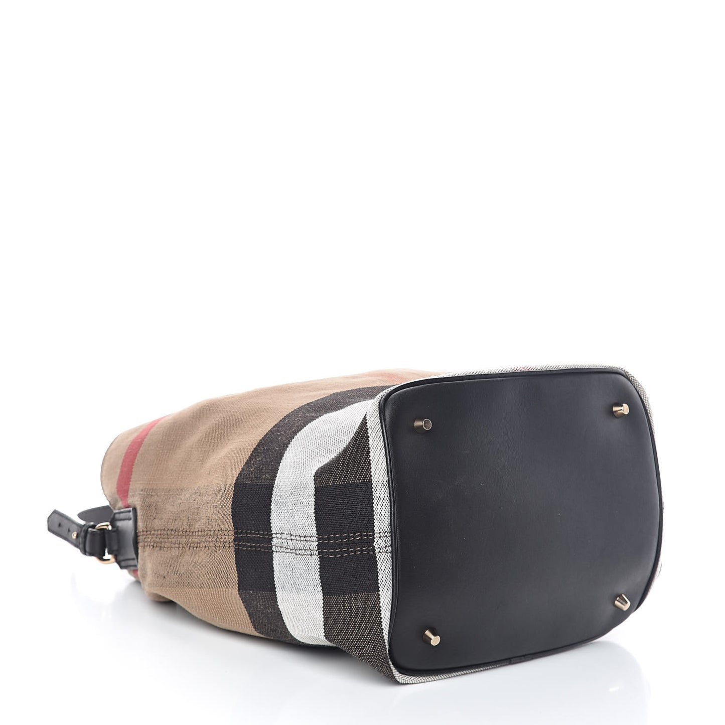 Canvas Mega Check Medium Ashby Hobo Saddle Black